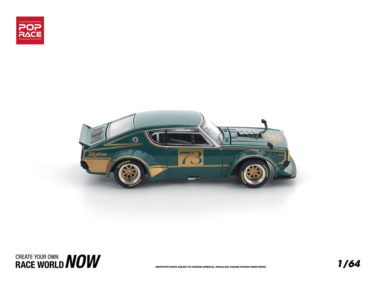 Nissan Skyline GT-R KPGC110 Kenmeri Racing #73 1:64 POP RACE - 20
