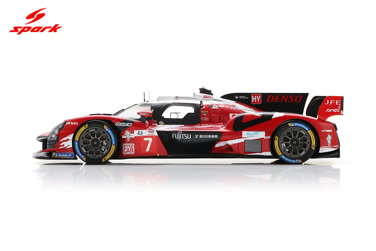 ミニカー TOYOTA GR010 HYBRID 5th Le Mans 2025 Toyota GR010 Hybrid No.7 TOYOTA GAZOO RACING 5th 24Hs Le Mans 2025