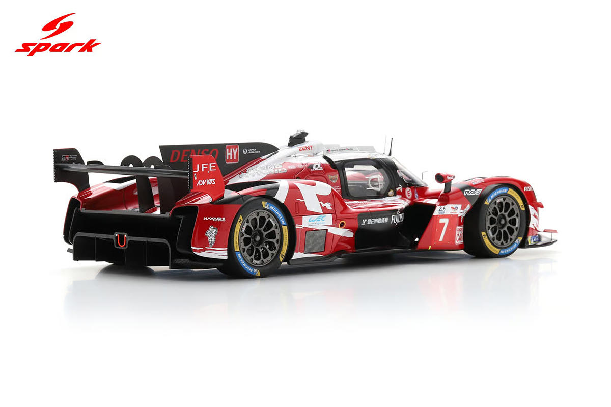 絶版希少　TOYOTA GR010 HYBRID ミニカー 7号 2021 PRÉ-VENDA *** Toyota GR010 Hybrid No.7 TOYOTA GAZOO RACING 5th