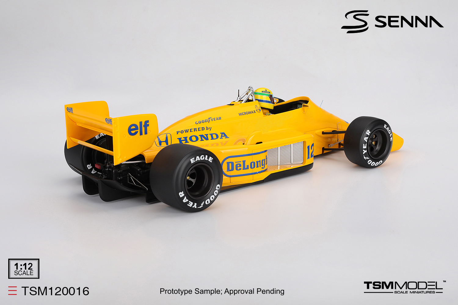 Lotus 99T #12 Ayrton Senna 1987 Vencedor GP Monaco 1987 1:12 TSM