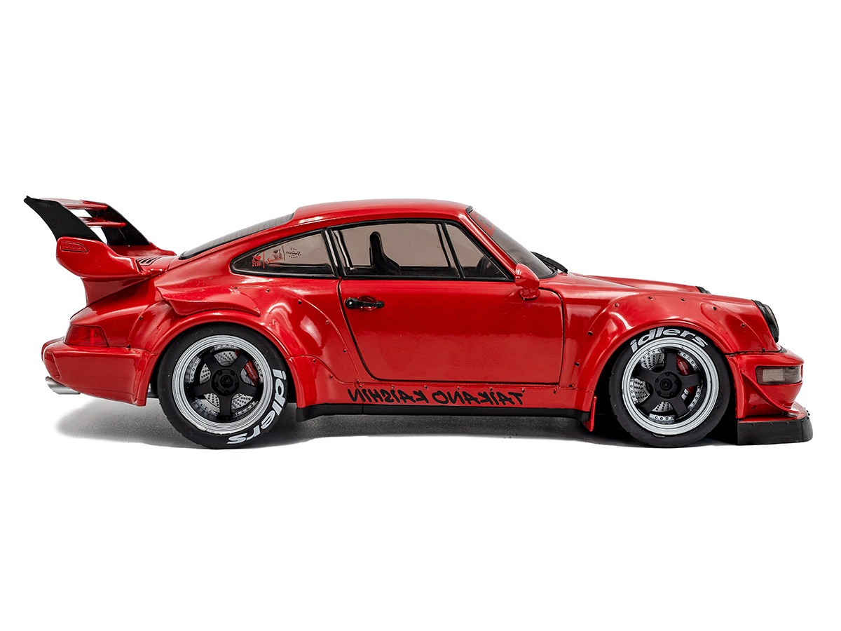 RWB - TAIKANO KAISHIN 赤 ミニカー1/18 Porsche RWB Bodykit Taikano Kaishin 2024 1:18 Solido Vermelho - 20