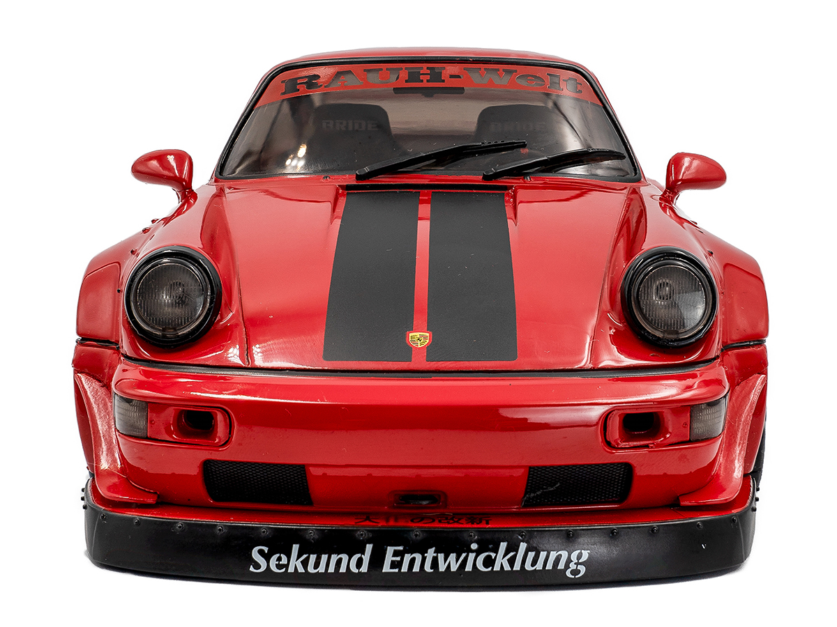 Porsche RWB Bodykit Taikano Kaishin 2024 1:18 Solido Vermelho - 20