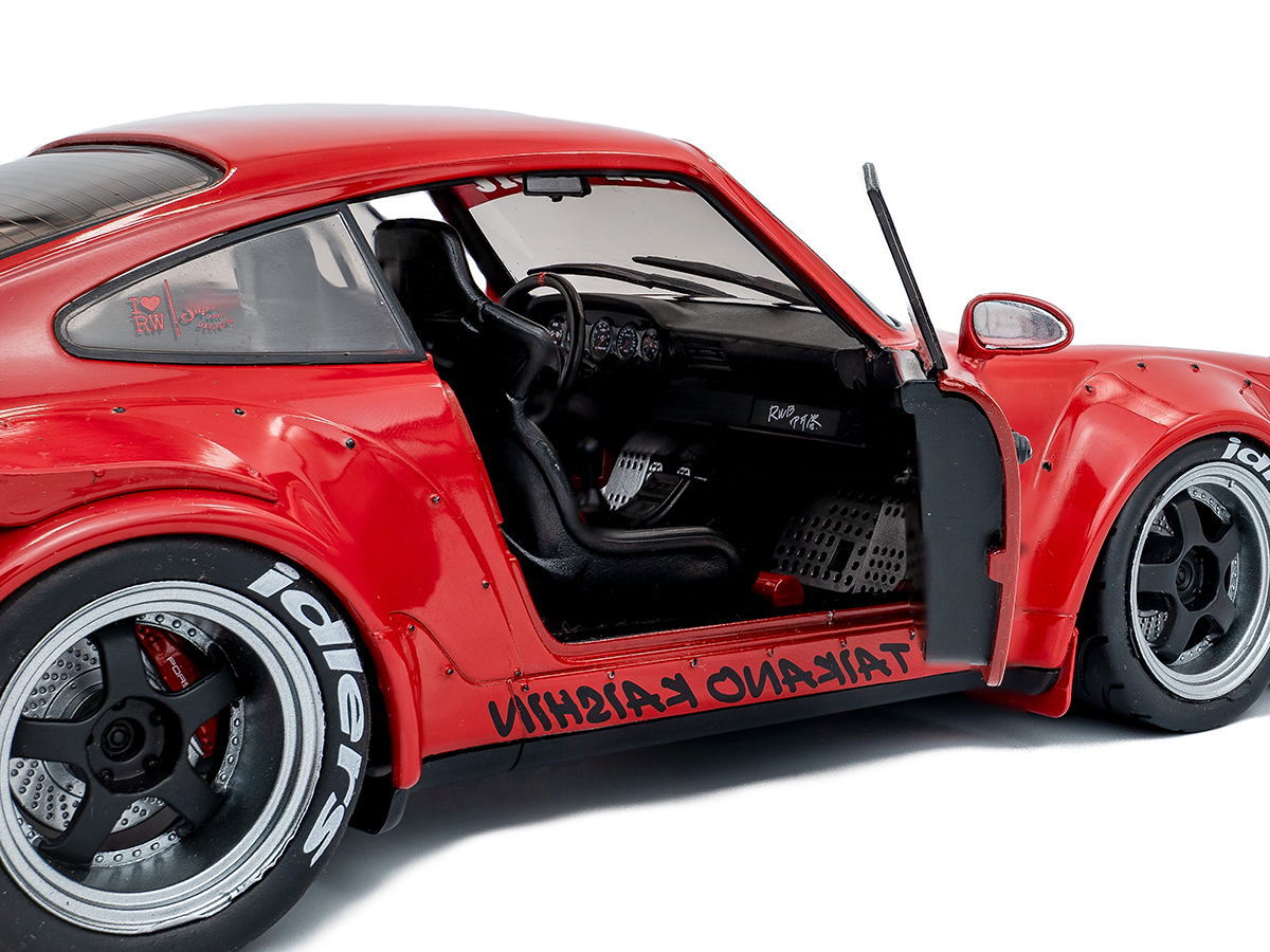 Porsche RWB Bodykit Taikano Kaishin 2024 1:18 Solido Vermelho - 20