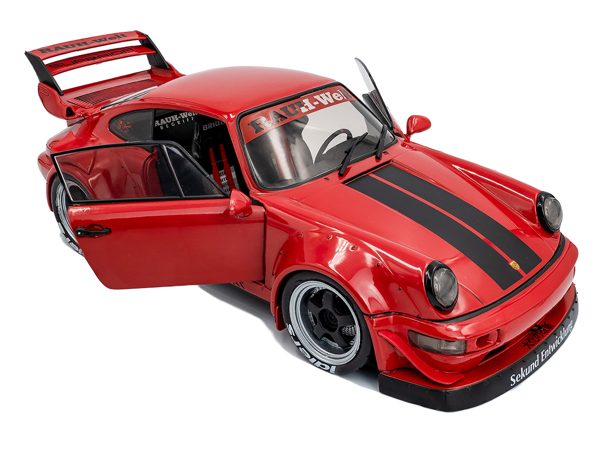 Porsche RWB Bodykit Taikano Kaishin 2024 1:18 Solido Vermelho - 20