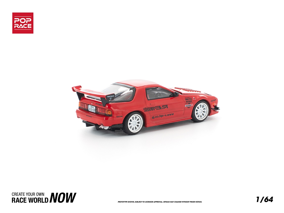 Mazda RX7 FC3S Re-Amemiya 1:64 POP RACE Vermelho - 20 anos! Loja