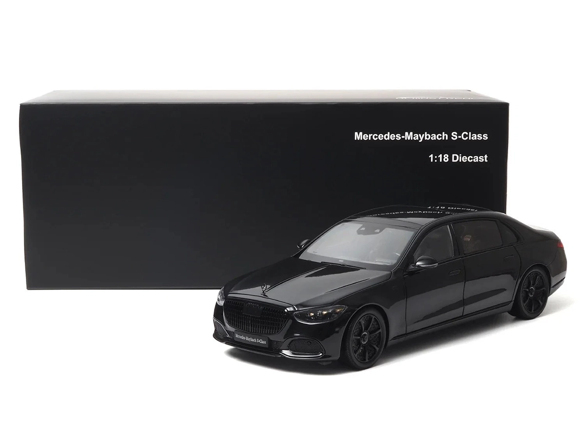 Mercedes Maybach S-Class Night Series 2023 1:18 Almost Real Preto