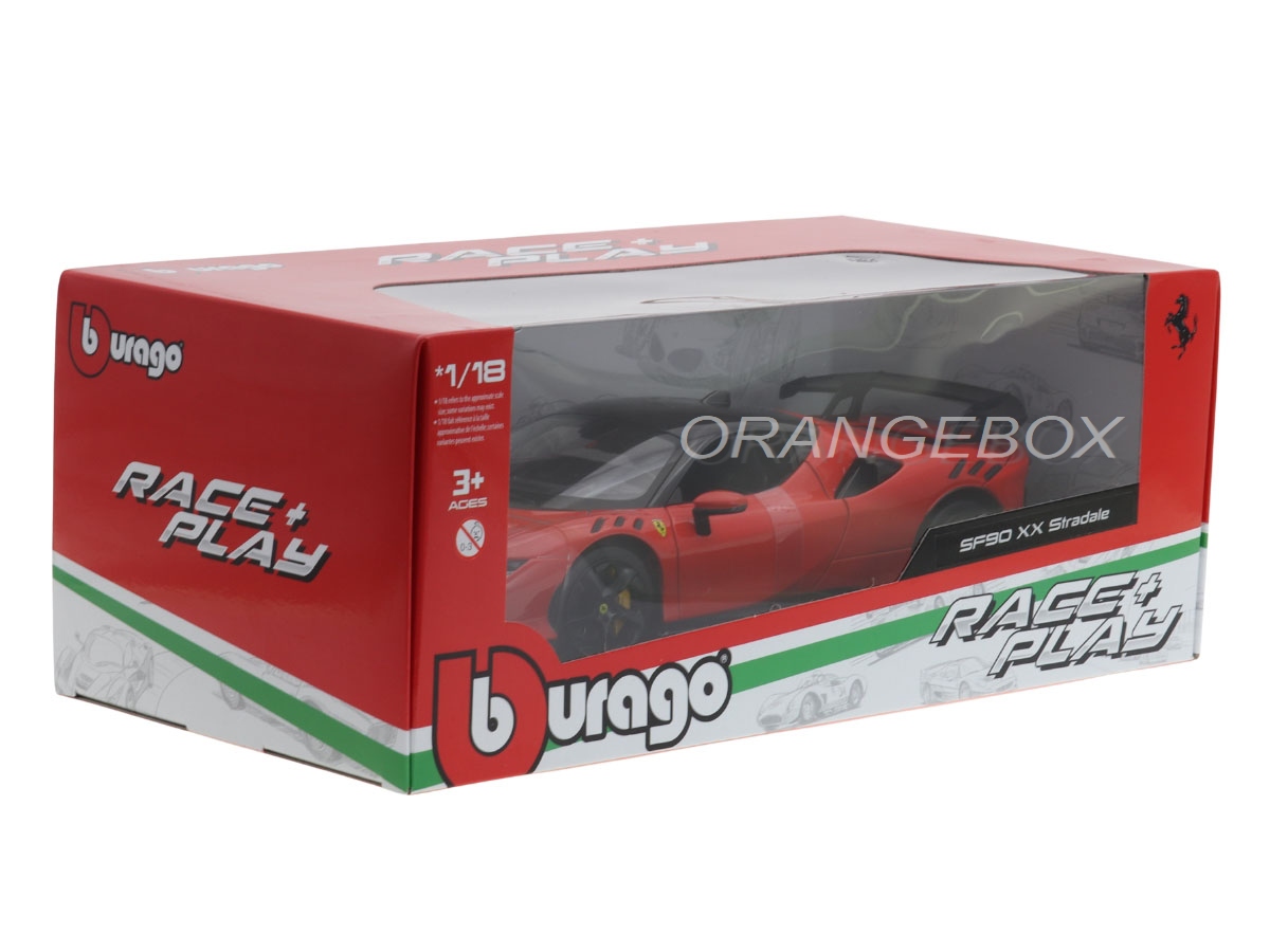 Ferrari SF90 XX Stradale 1:18 Bburago Vermelho - 20 anos! Loja on
