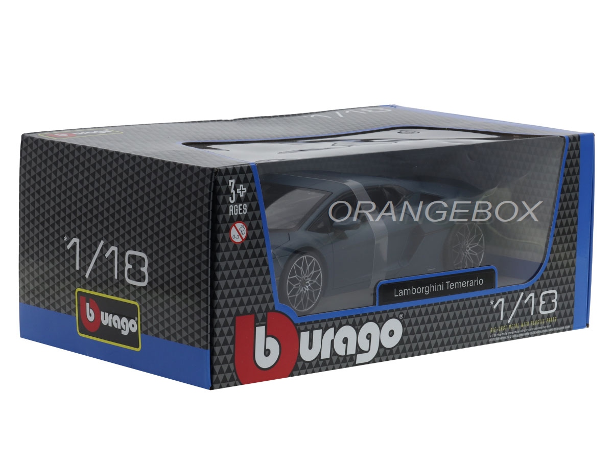 Lamborghini Temerario 1:18 Bburago Azul - 20 anos! Loja on-line de