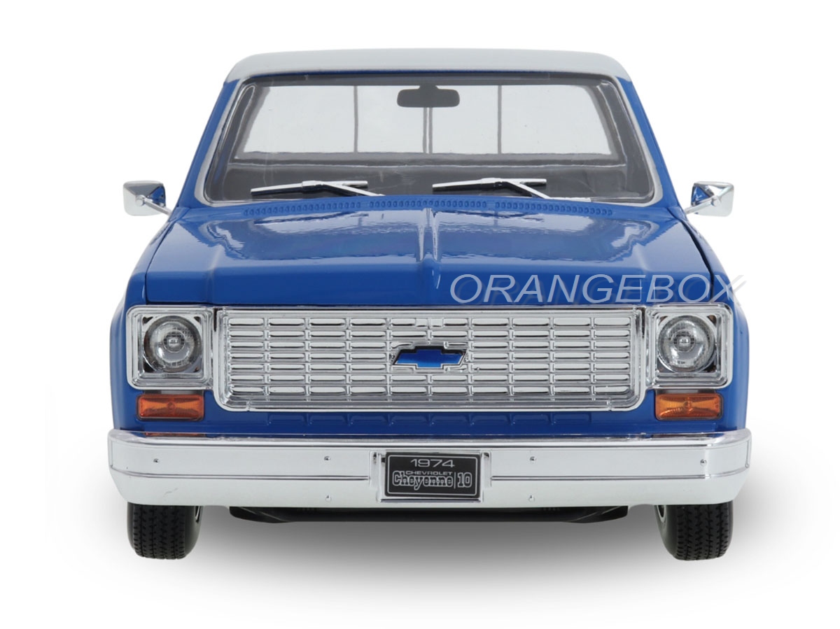 Chevrolet C10 Cheyenne Super Pick-Up 1974 1:18 Maisto Azul - 20