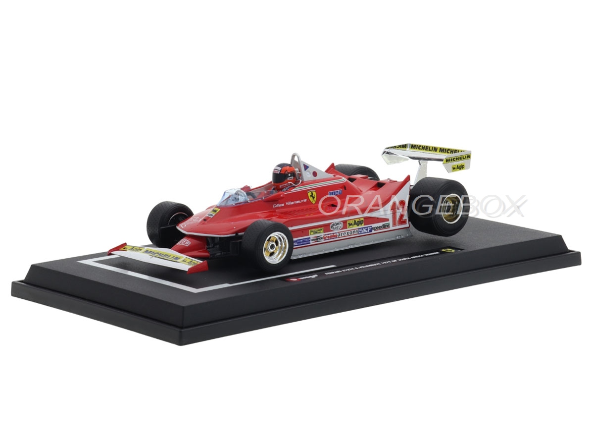 Fórmula 1 Ferrari 312T4 Villeneuve Vencedor Africa 1979 1:18
