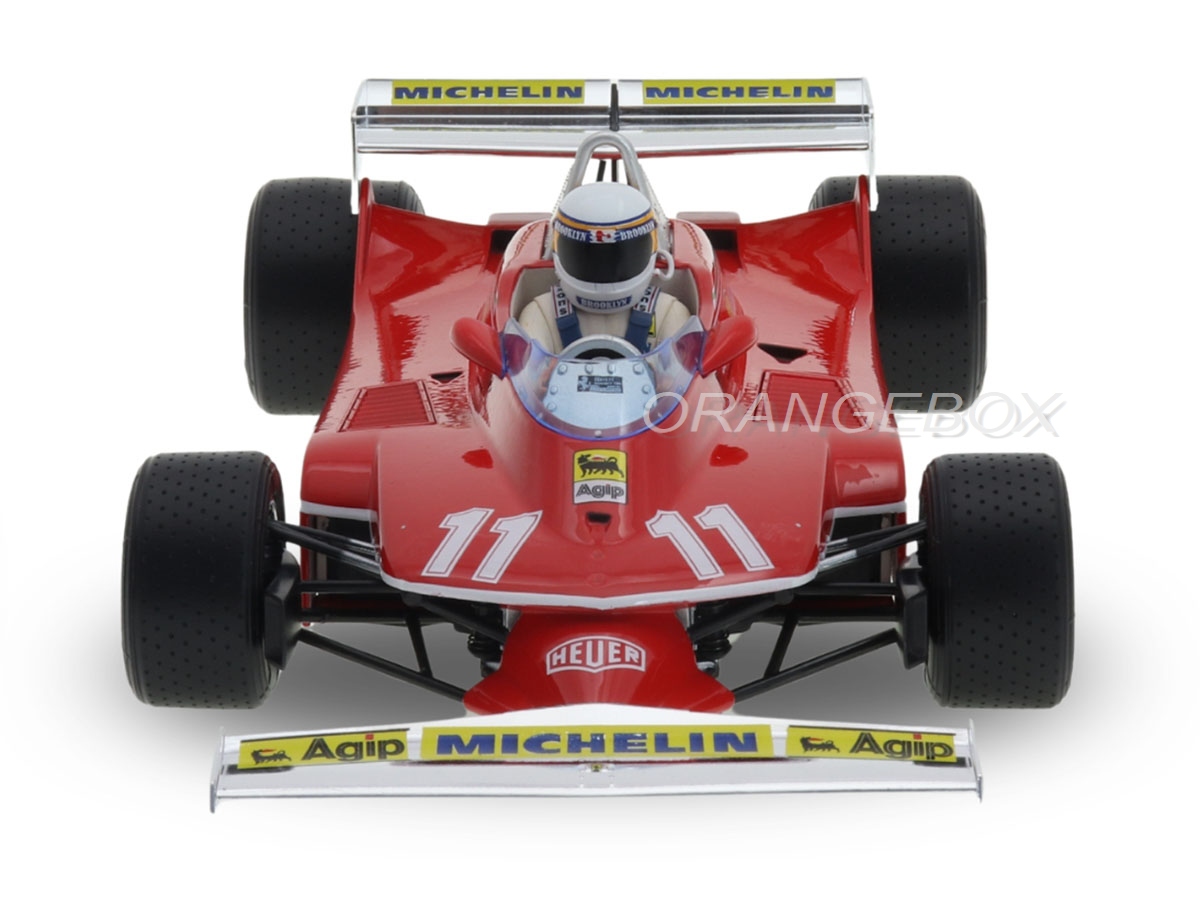 Fórmula 1 Ferrari 312T4 Jody Scheckter Campeão do Mundo 1979 1:18