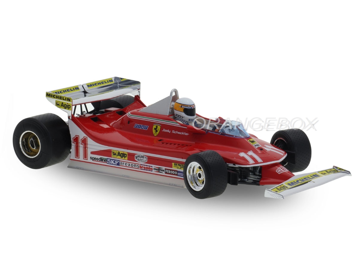 Fórmula 1 Ferrari 312T4 Jody Scheckter Campeão do Mundo 1979 1:18
