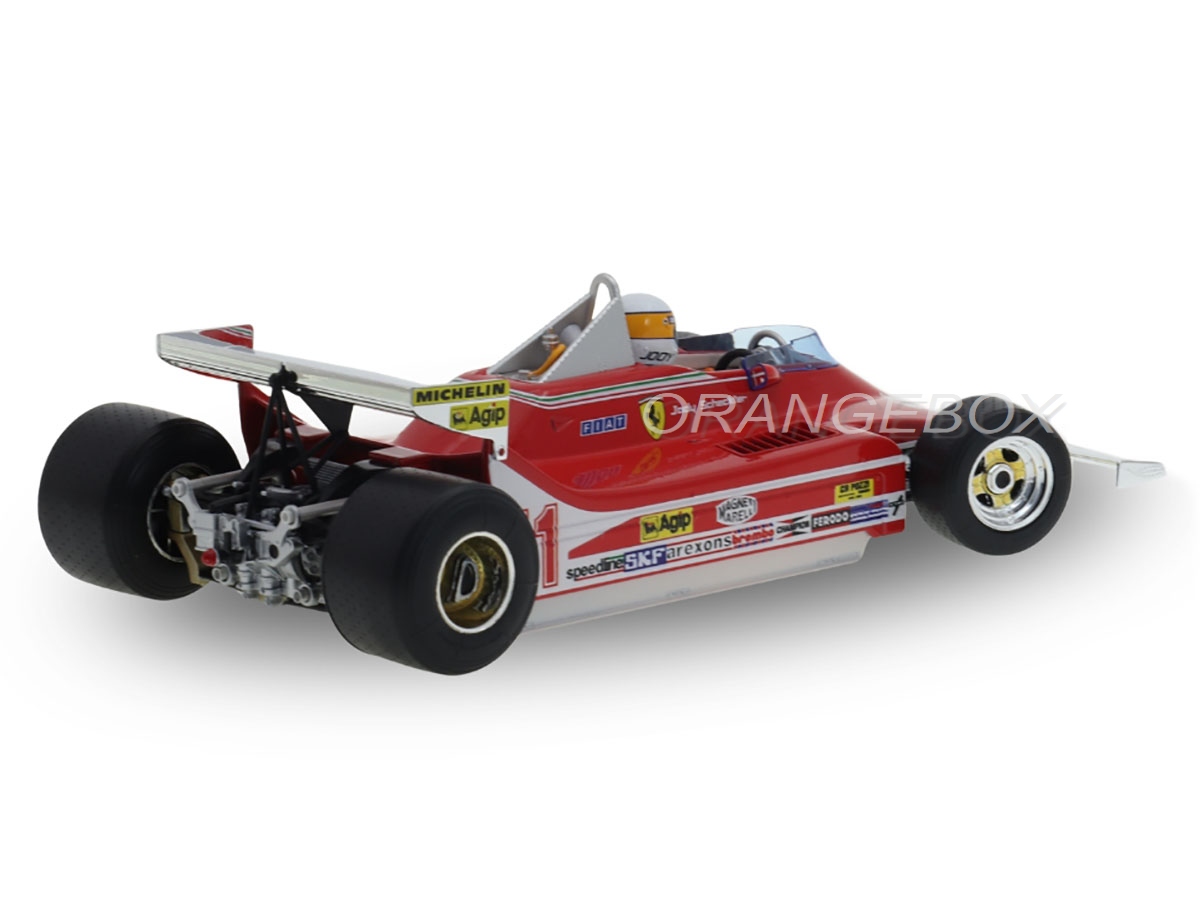 Fórmula 1 Ferrari 312T4 Jody Scheckter Campeão do Mundo 1979 1:18