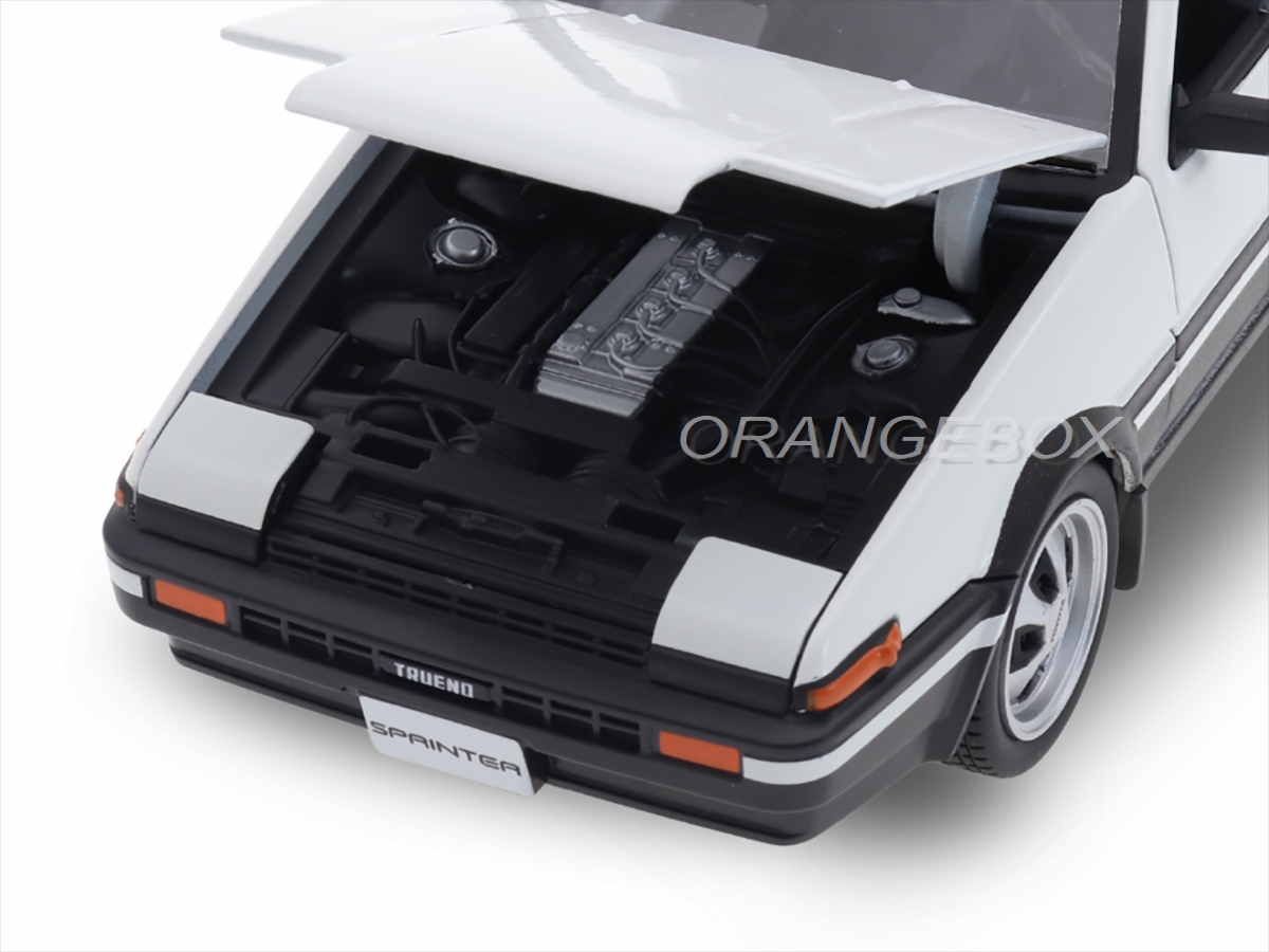 Toyota Sprinter Trueno AE86 1:24 Maisto Branco - 19 anos! Loja on