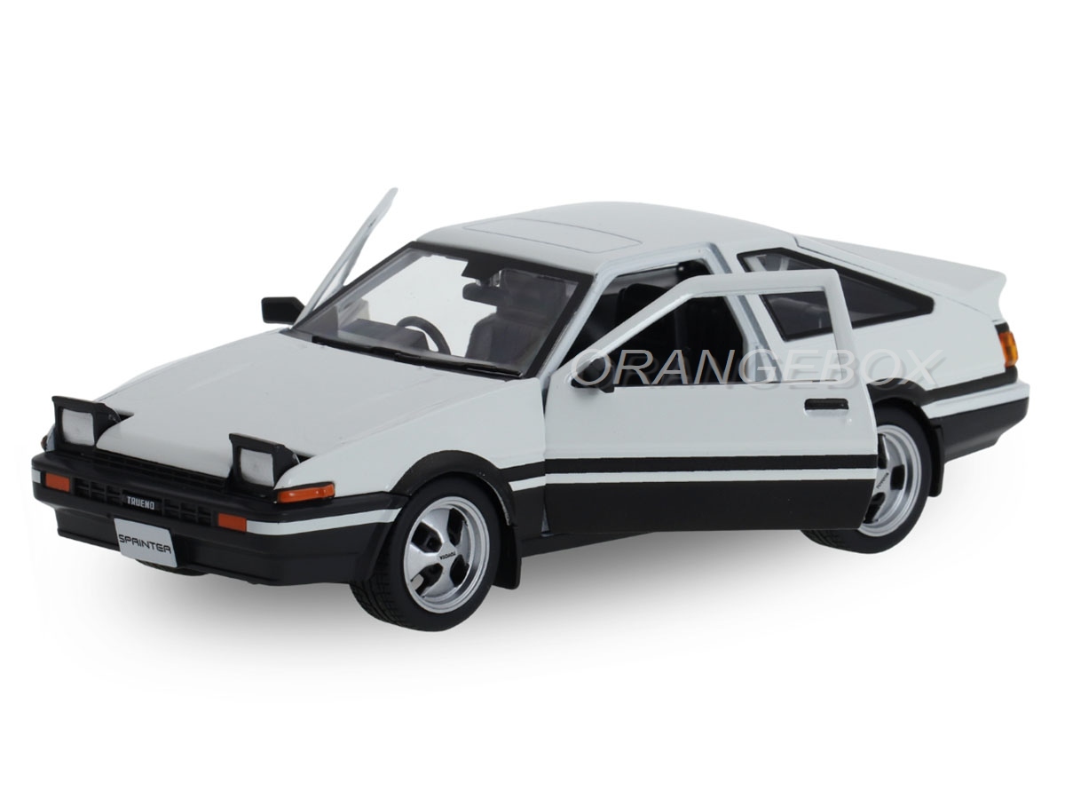 Toyota Sprinter Trueno AE86 1:24 Maisto Branco - 20 anos! Loja on