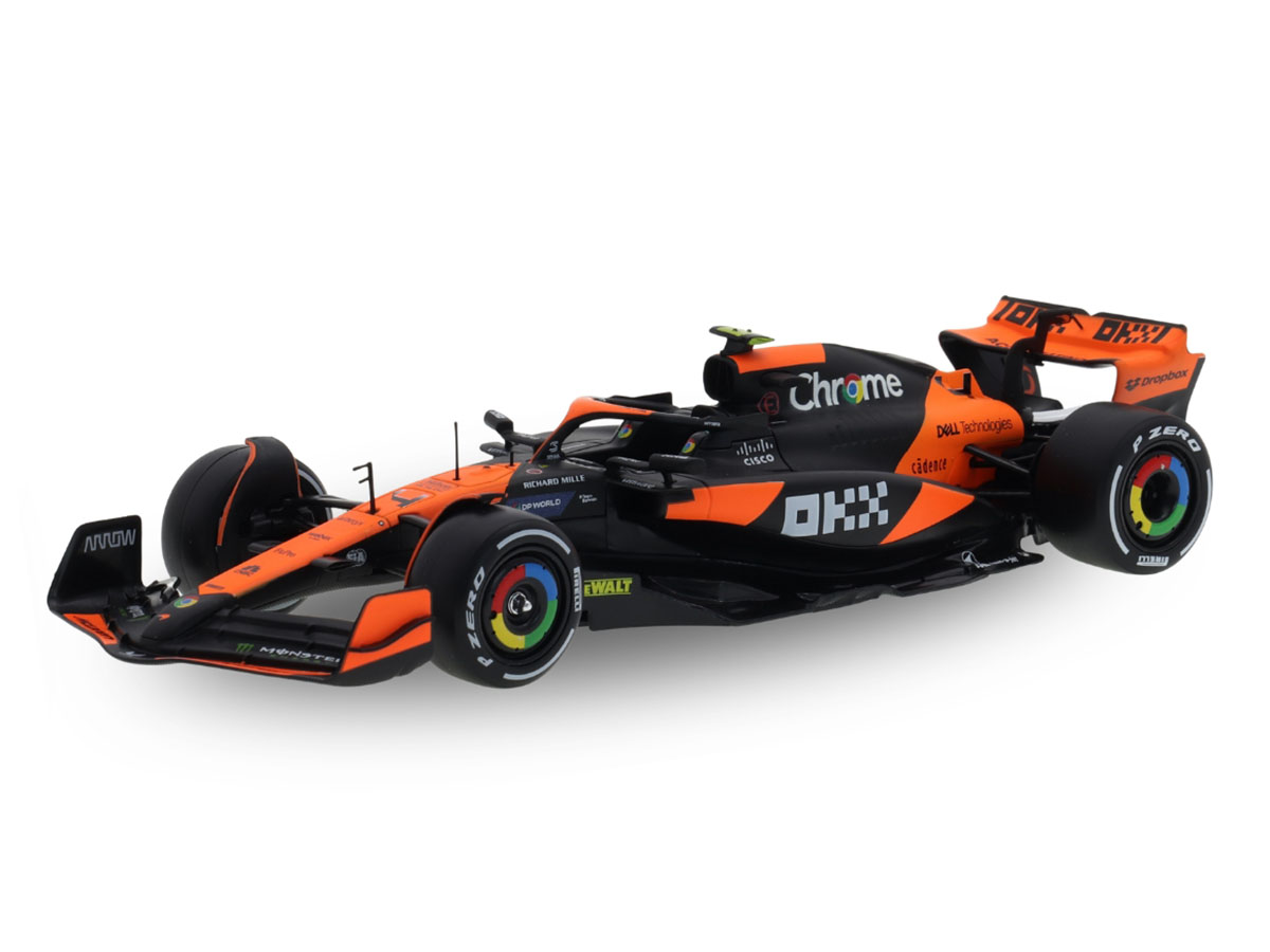 Fórmula 1 McLaren MCL38 Norris Winner Gp Miami 2024 c/ Piloto 1:24