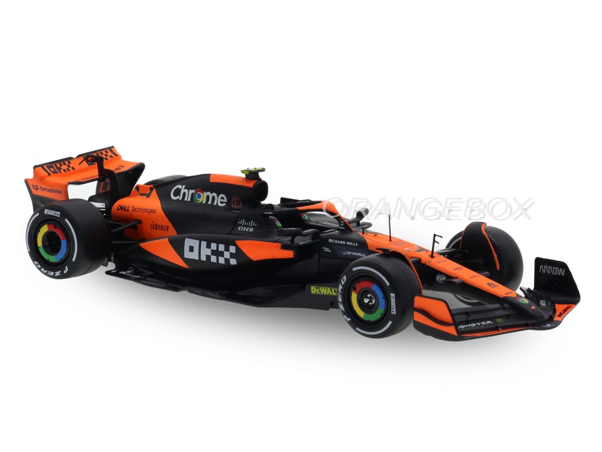 Fórmula 1 McLaren MCL38 Norris Winner Gp Miami 2024 c/ Piloto 1:24