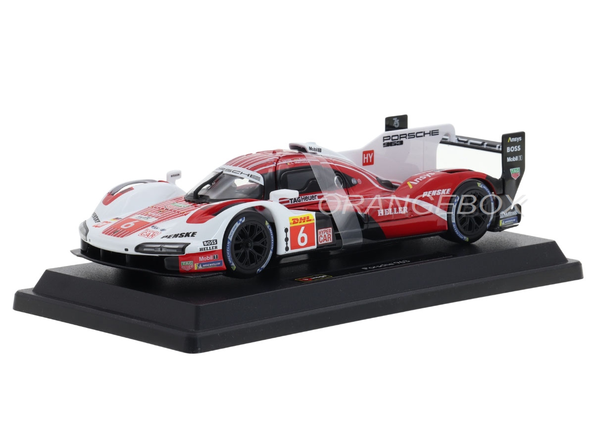 Porsche 963 ミニカー 6h Le Mans 2024 Porsche 963 24 Horas Le Mans 2024 1:24 Bburago - 20 anos! Loja on
