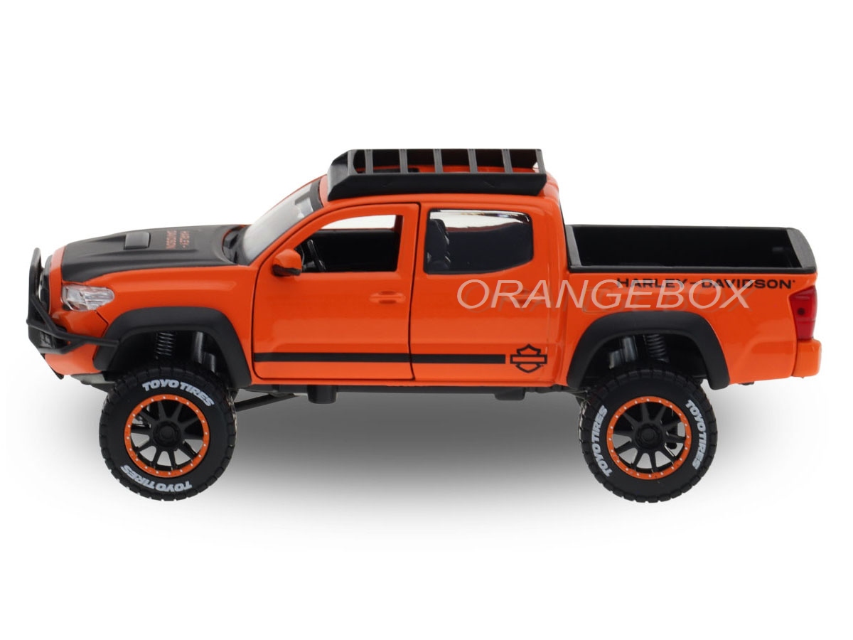 Toyota Tacoma TRD Pro 2023 Harley Davdson 1:24 Maisto - 20 anos