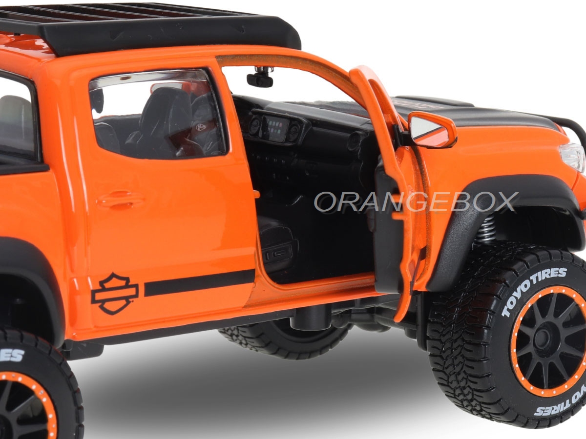 Toyota Tacoma TRD Pro 2023 Harley Davdson 1:24 Maisto - 20 anos