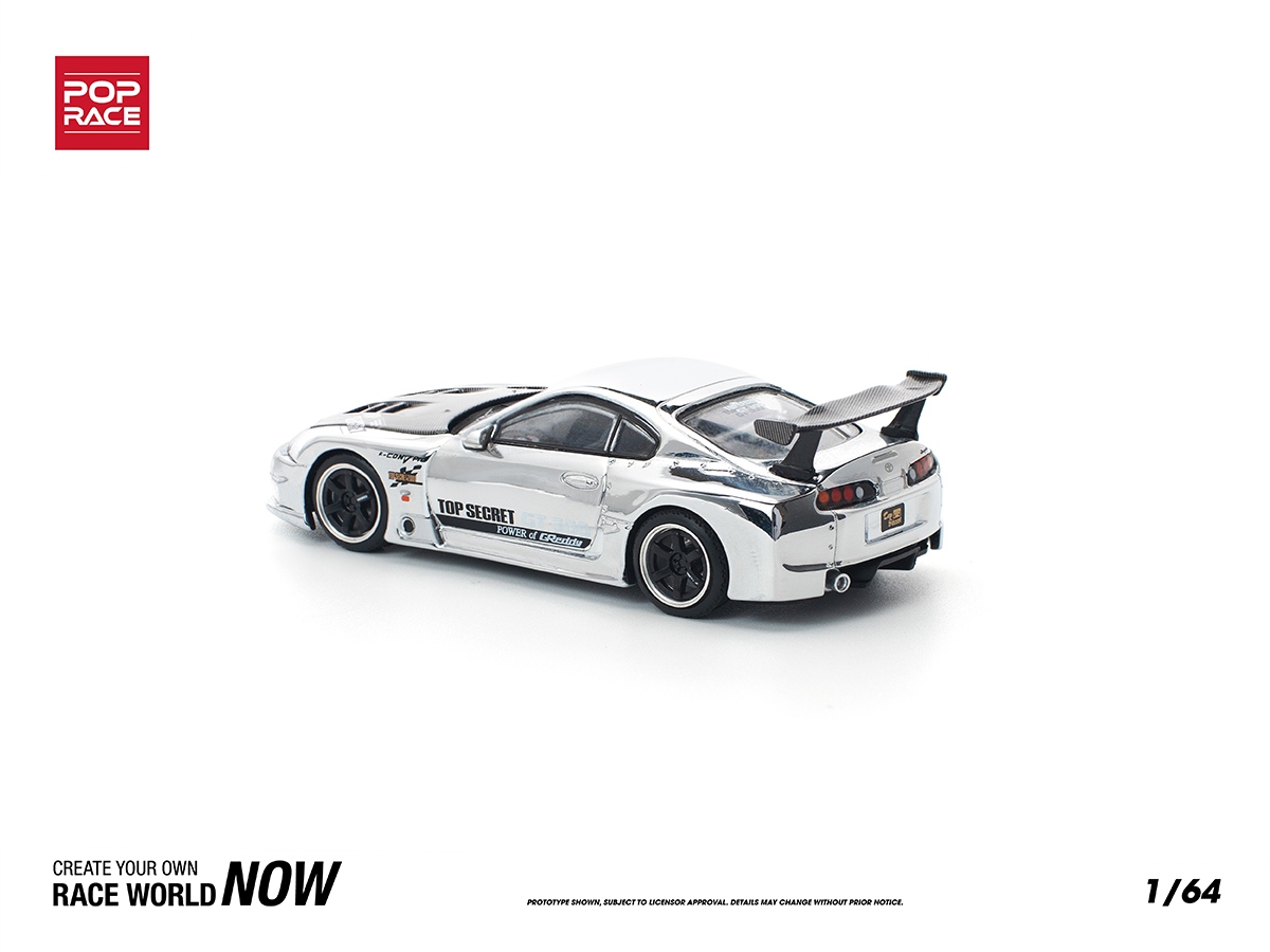 PRÉ-VENDA *** Toyota Supra GT300 TOP SECRET 1:64 POP RACE Chrome