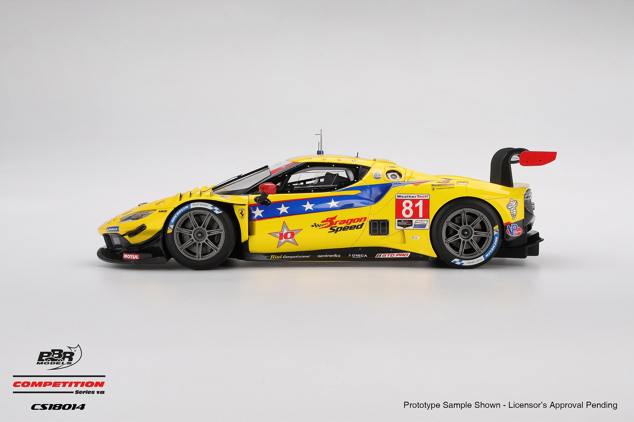 Ferrari 296 GT3 #81 DragonSpeed 2025 IMSA 24Hs Daytona 1:18 BBR