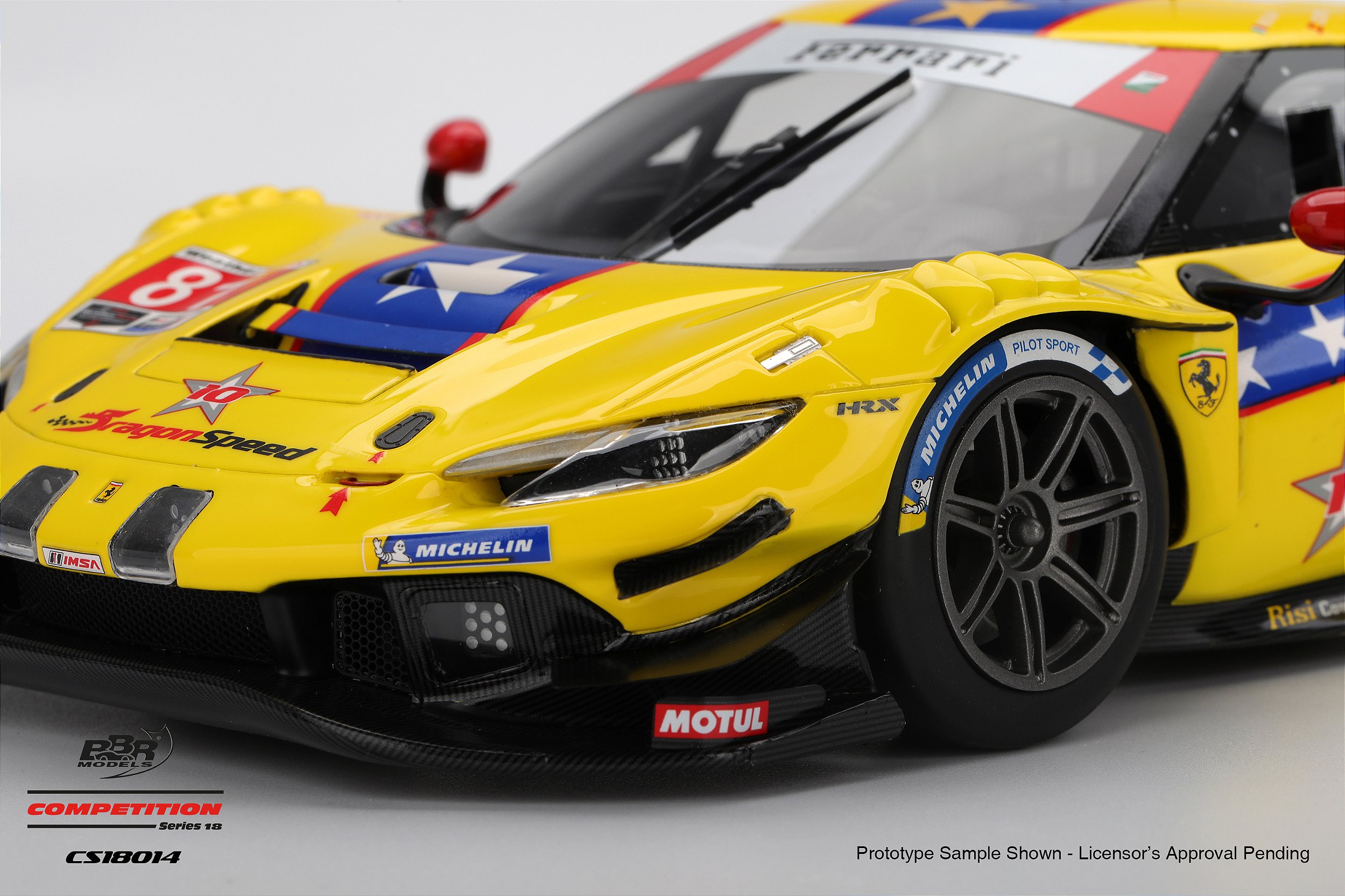 Ferrari 296 GT3 #81 DragonSpeed 2025 IMSA 24Hs Daytona 1:18 BBR