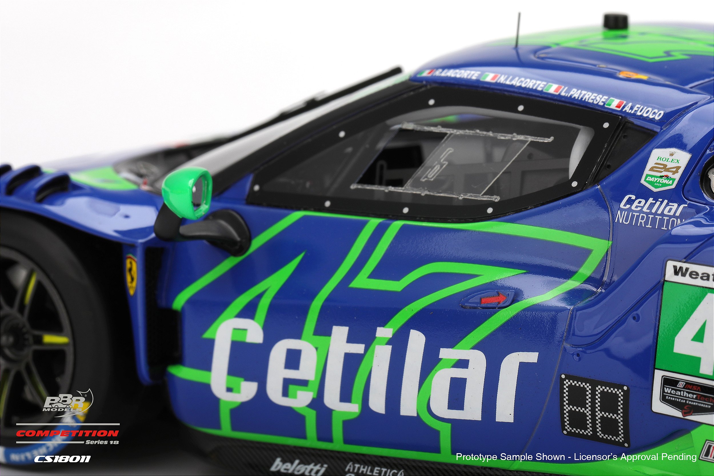 Ferrari 296 GT3 #47 CETILAR RACING 2025 IMSA 24Hs Daytona 1:18 BBR