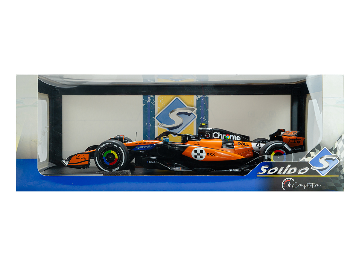 Fórmula 1 McLaren MCL39 Lando Norris GP Mônaco 2025 1:18 Solido