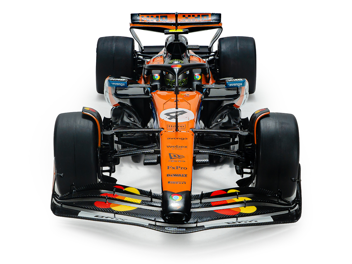 Fórmula 1 McLaren MCL39 Lando Norris GP Mônaco 2025 1:18 Solido