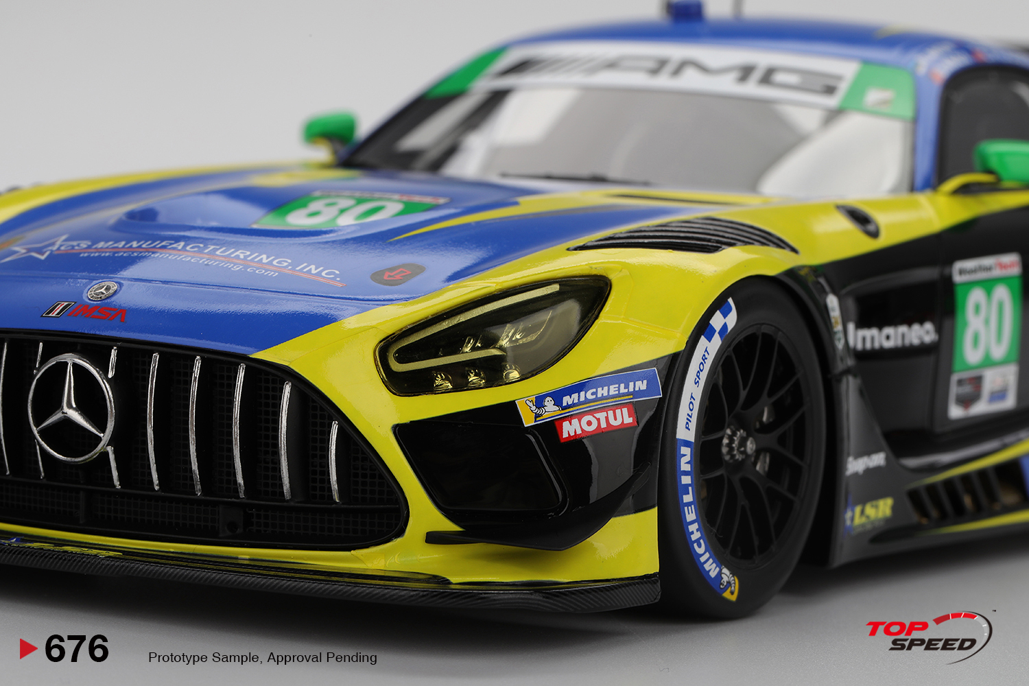Mercedes AMG GT3 EVO Lone Star Racing 2025 IMSA 24Hs Daytona 1:18