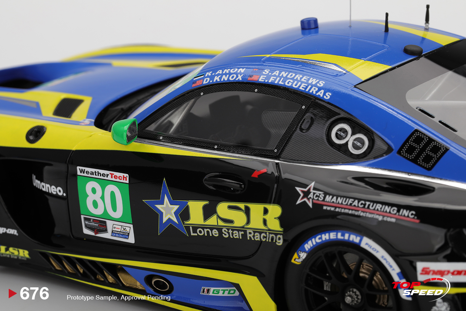 Mercedes AMG GT3 EVO Lone Star Racing 2025 IMSA 24Hs Daytona 1:18