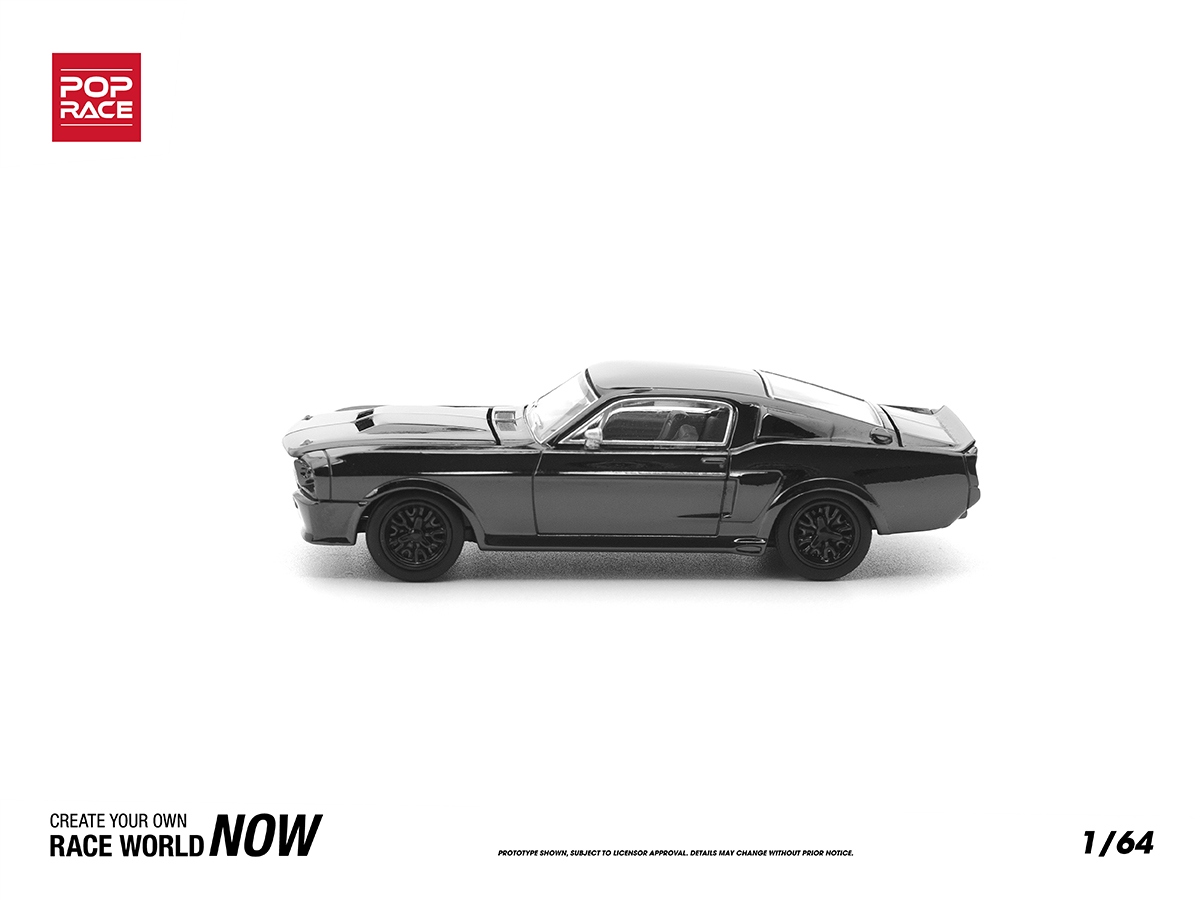 Shelby Mustang GT500 1:64 POP RACE Dark Chrome Series - 20 anos