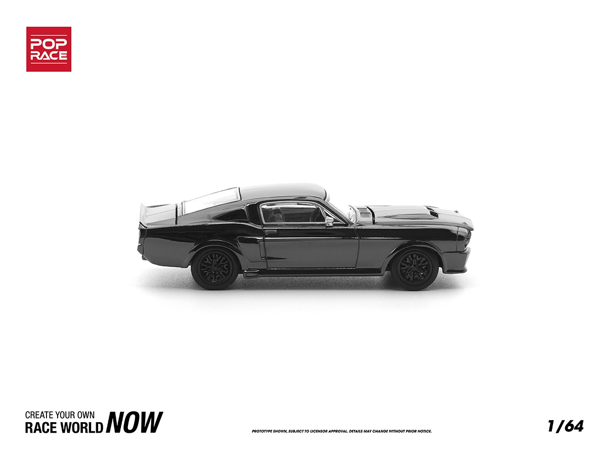 Shelby Mustang GT500 1:64 POP RACE Dark Chrome Series - 20 anos