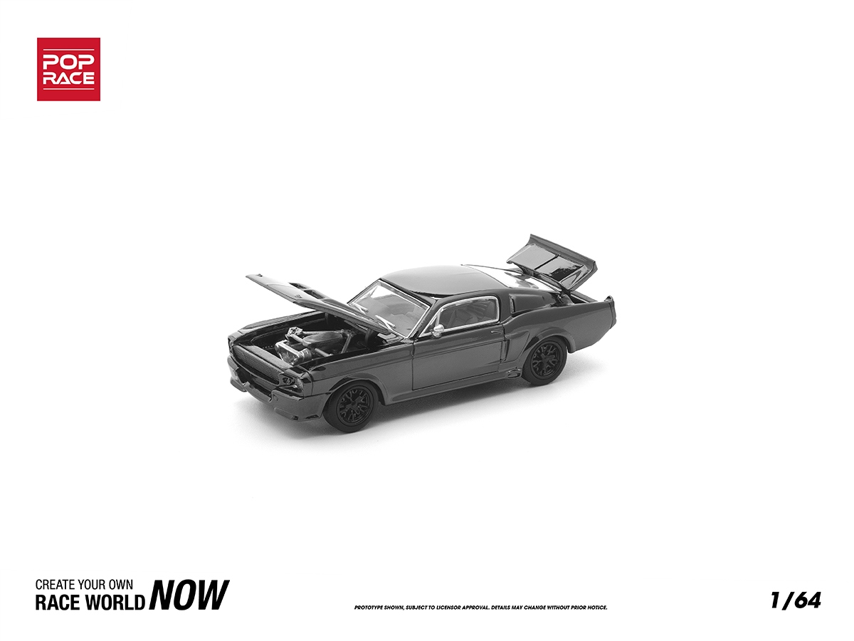 Shelby Mustang GT500 1:64 POP RACE Dark Chrome Series - 20 anos