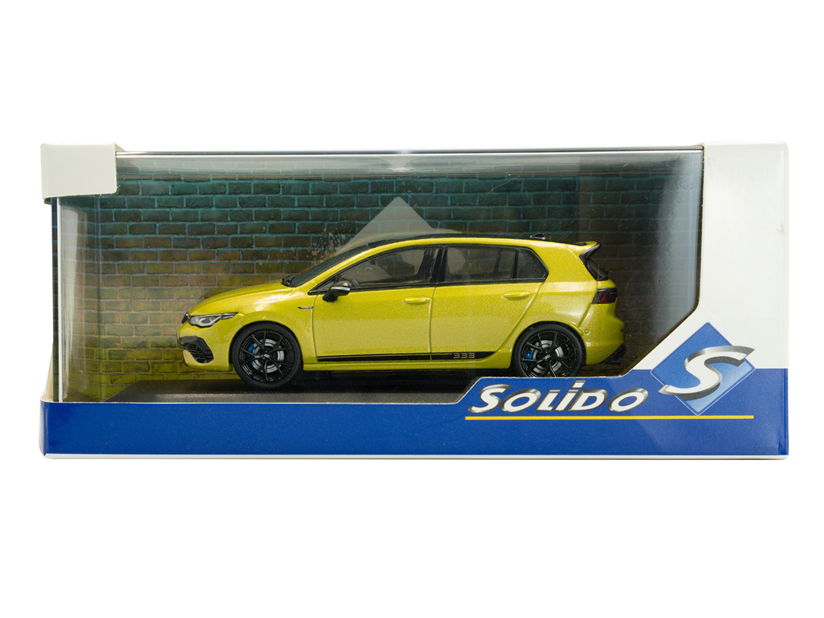 1/43 VW ゴルフ R 333 リミテッド Solido 製限定車合金モデル Volkswagen Golf R 333 Limited Edition 2023 1:43 Solido Amarelo