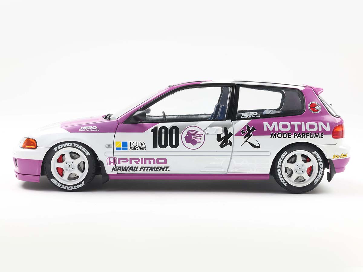 Honda Civic (EG6) KAIDO RACER 1991 1:18 Solido Branco - 20 anos