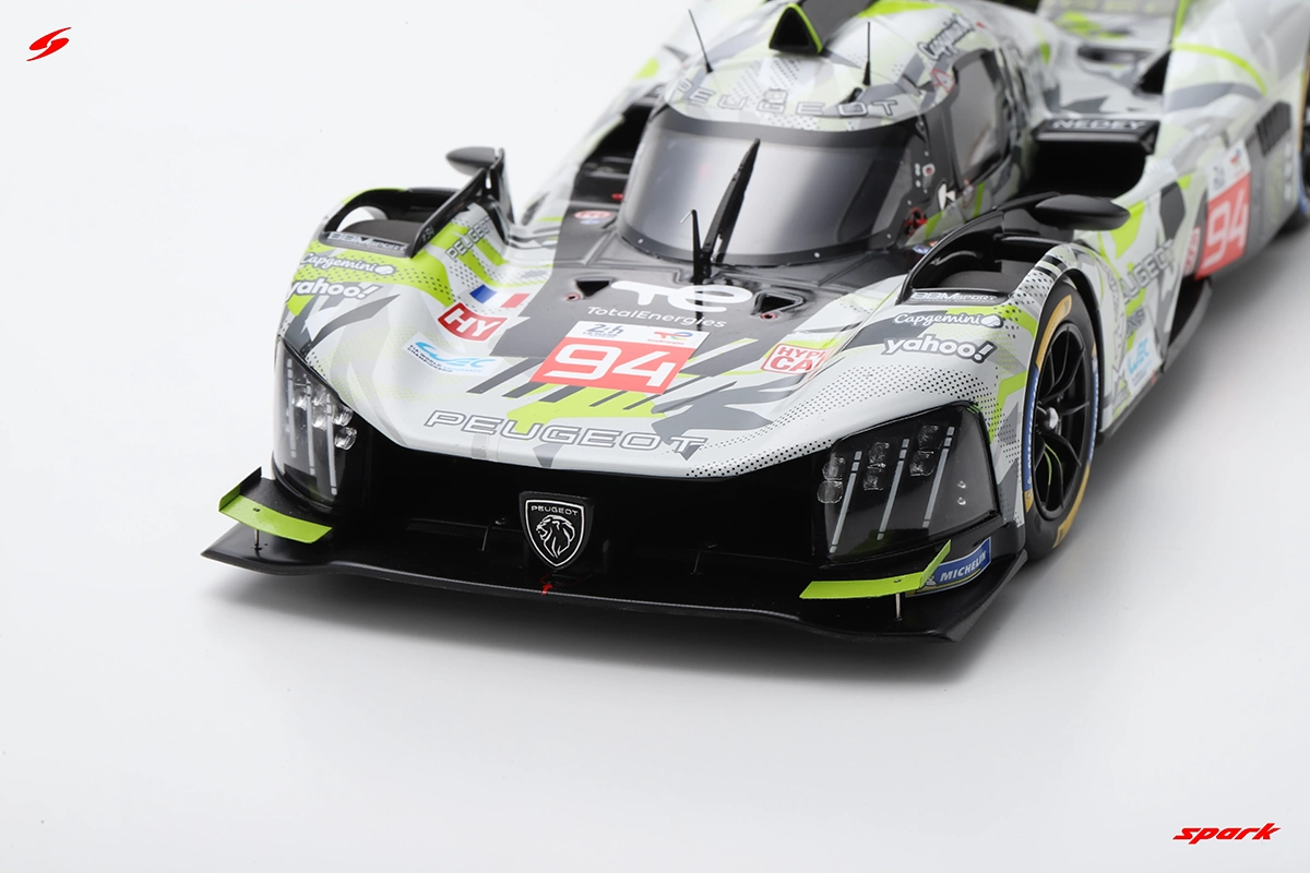 ミニカー PEUGEOT 9X8 TotalEnergies Le Mans 2025 Peugeot 9X8 No.94 PEUGEOT TOTALENERGIES 24Hs Le Mans 2024 1:18