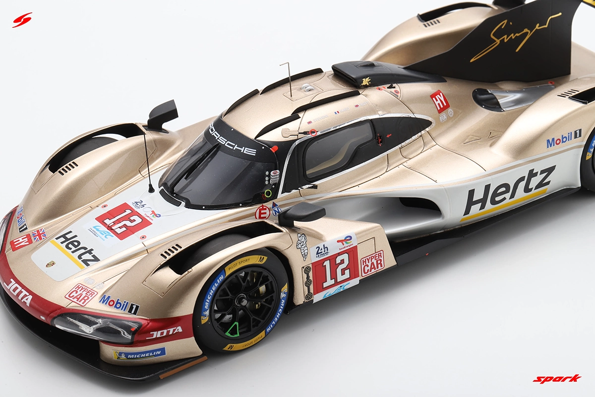 Porsche 963 No.12 HERTZ TEAM JOTA 8th 24Hs Le Mans 2024 1:18 Spark