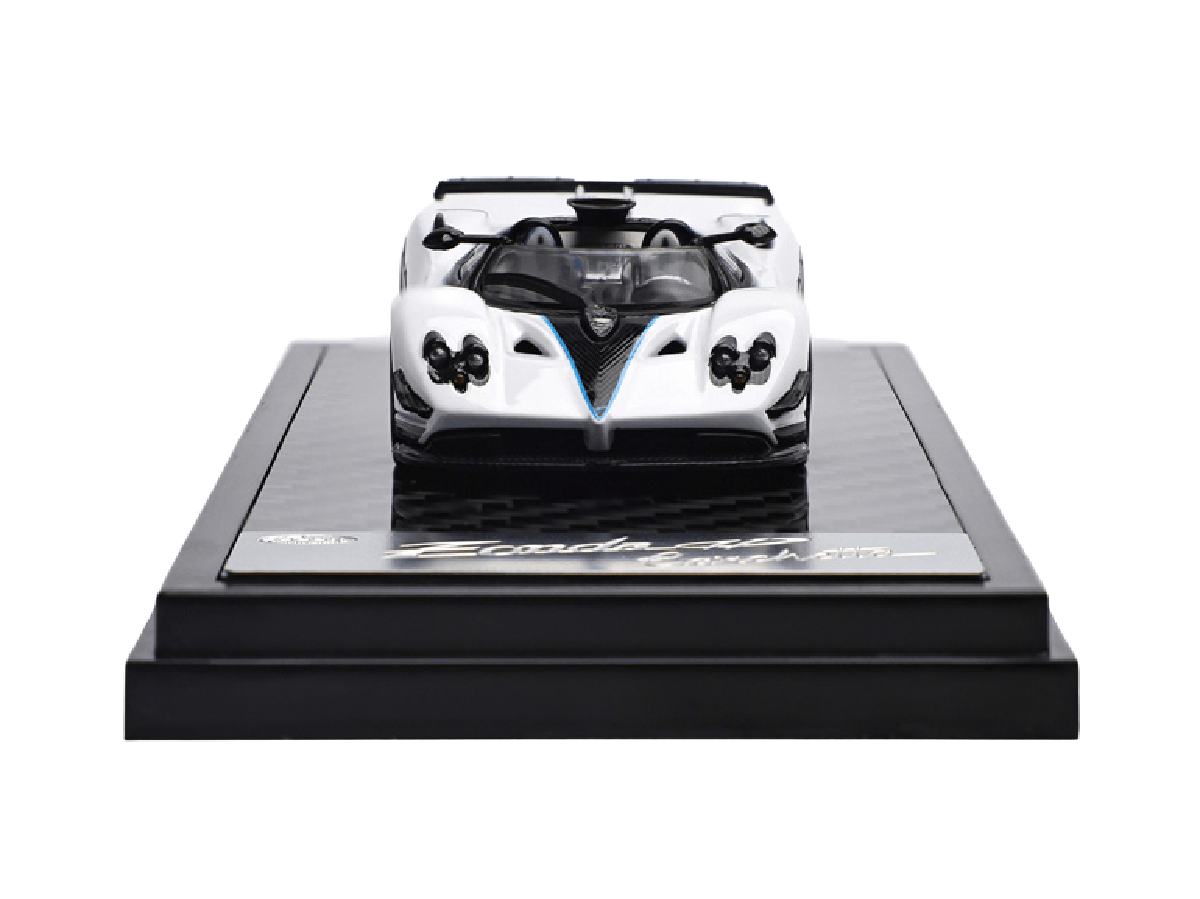 Pagani Zonda HP Barchetta 2017 1:64 LCD Models Branco - 20 anos