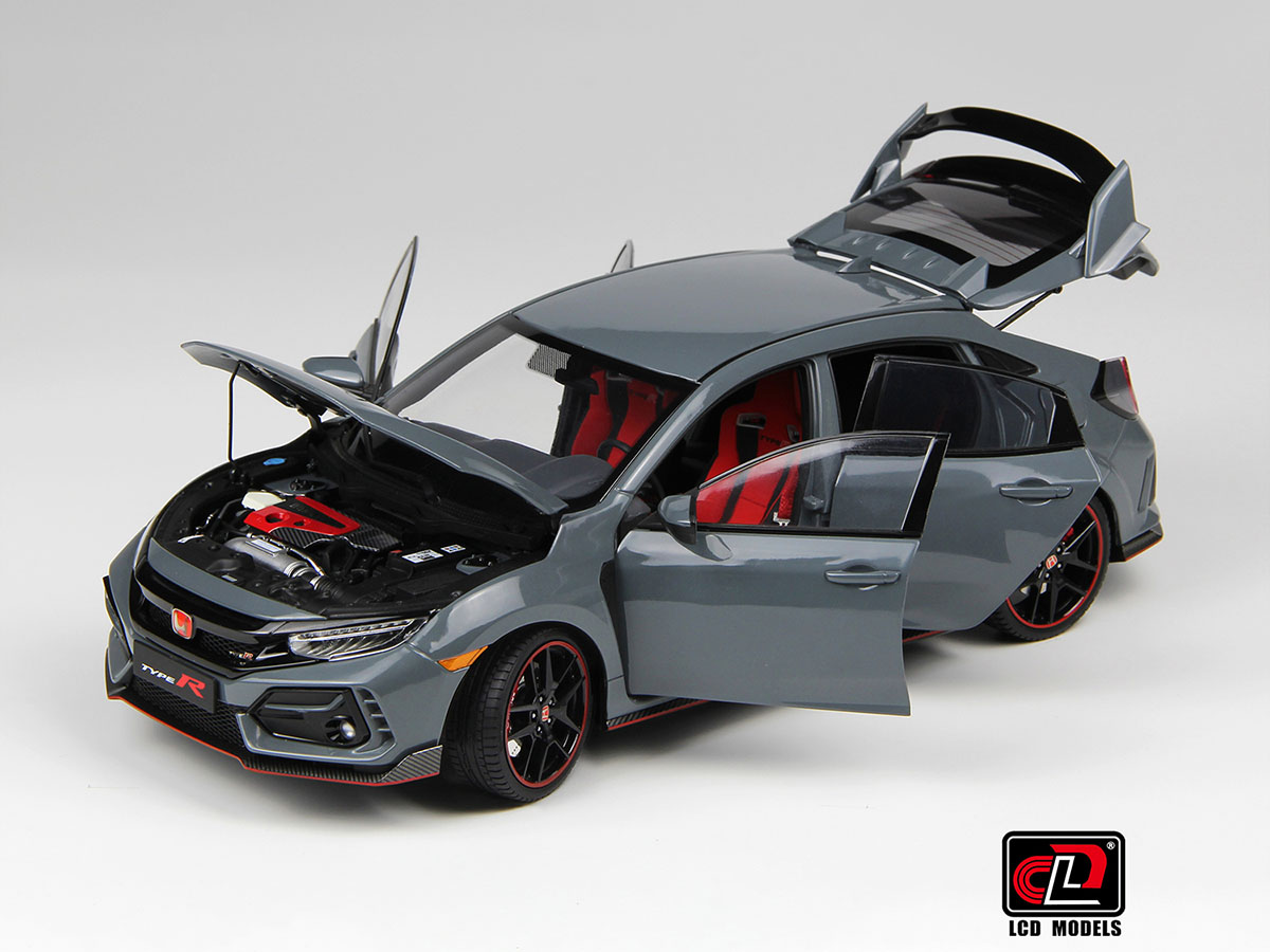 Honda Civic Type R FK8 2020 1:18 LCD Models Cinza - 20 anos! Loja