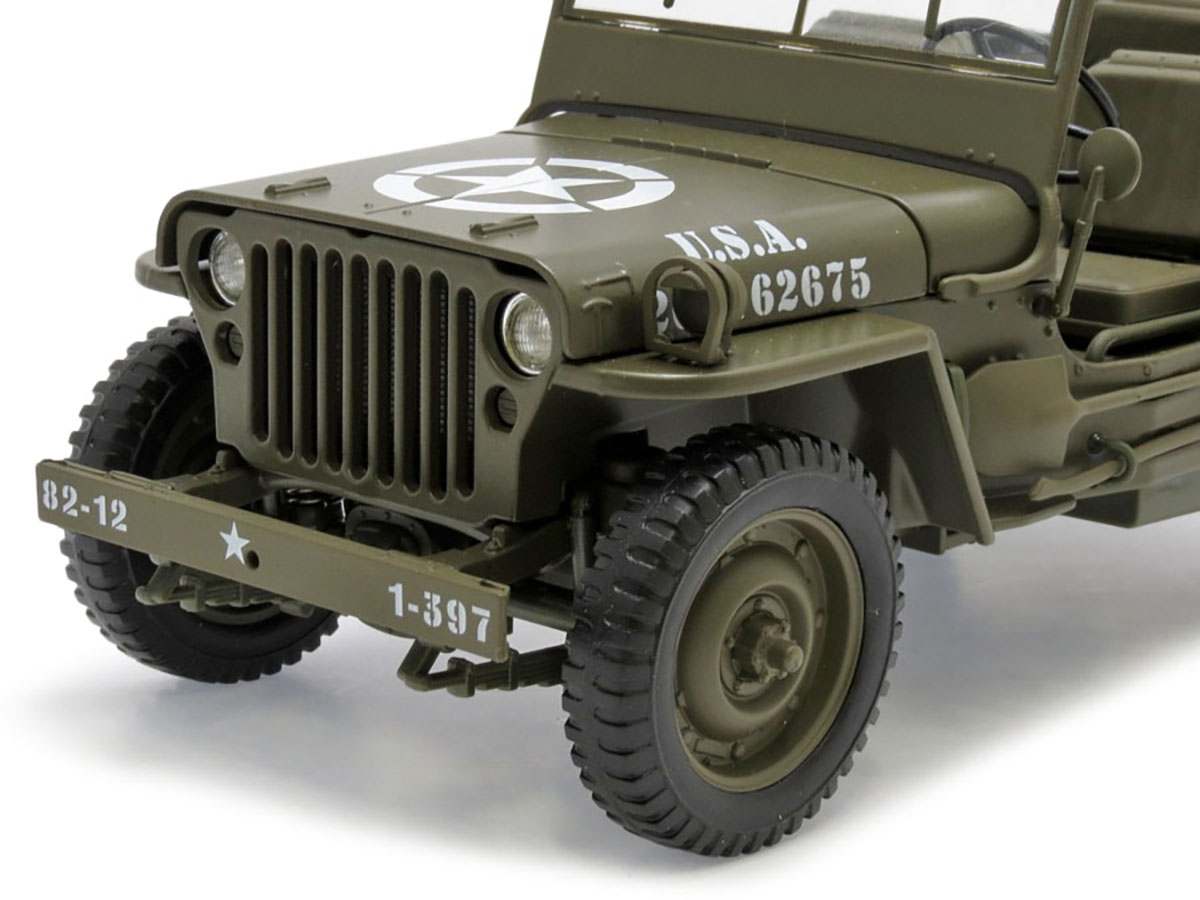 Jeep Willys 1/4 Ton Army Truck 1:18 Welly - 20 anos! Loja on-line