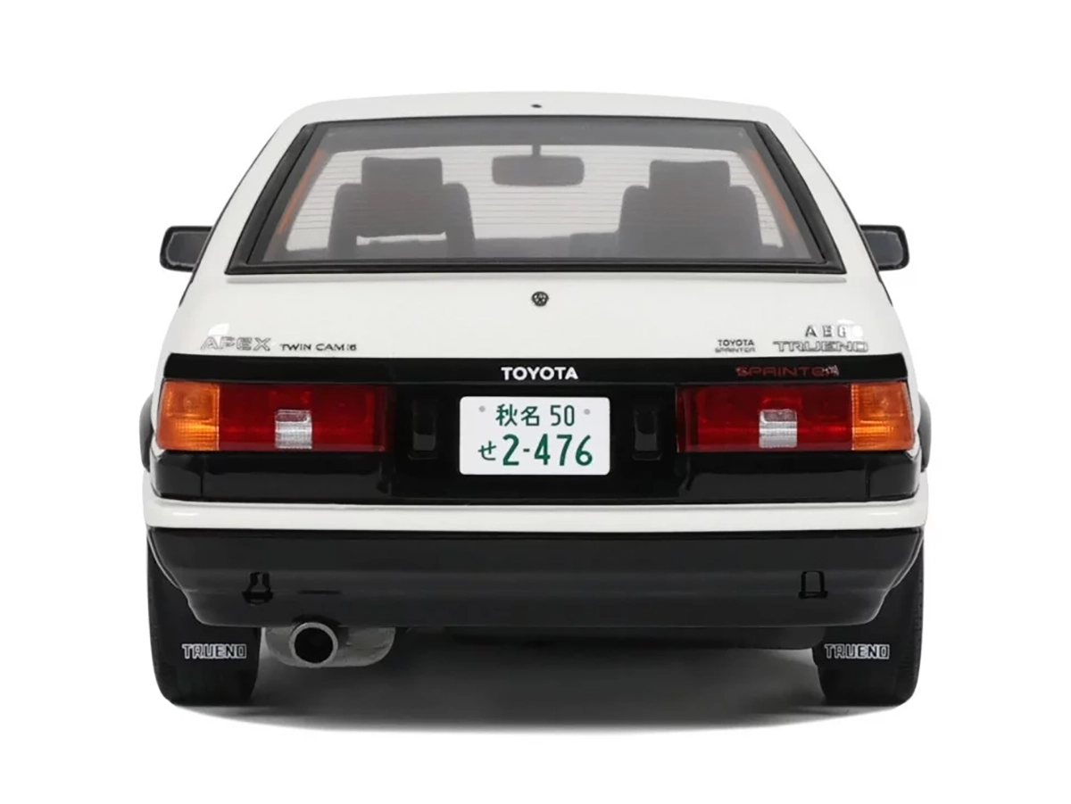 Toyota Sprinter Trueno AE86 1985 1:18 OttOmobile Branco - 19 anos