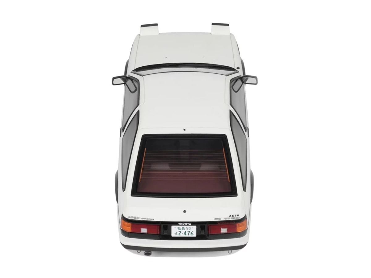 Toyota Sprinter Trueno AE86 1985 1:18 OttOmobile Branco - 20 anos