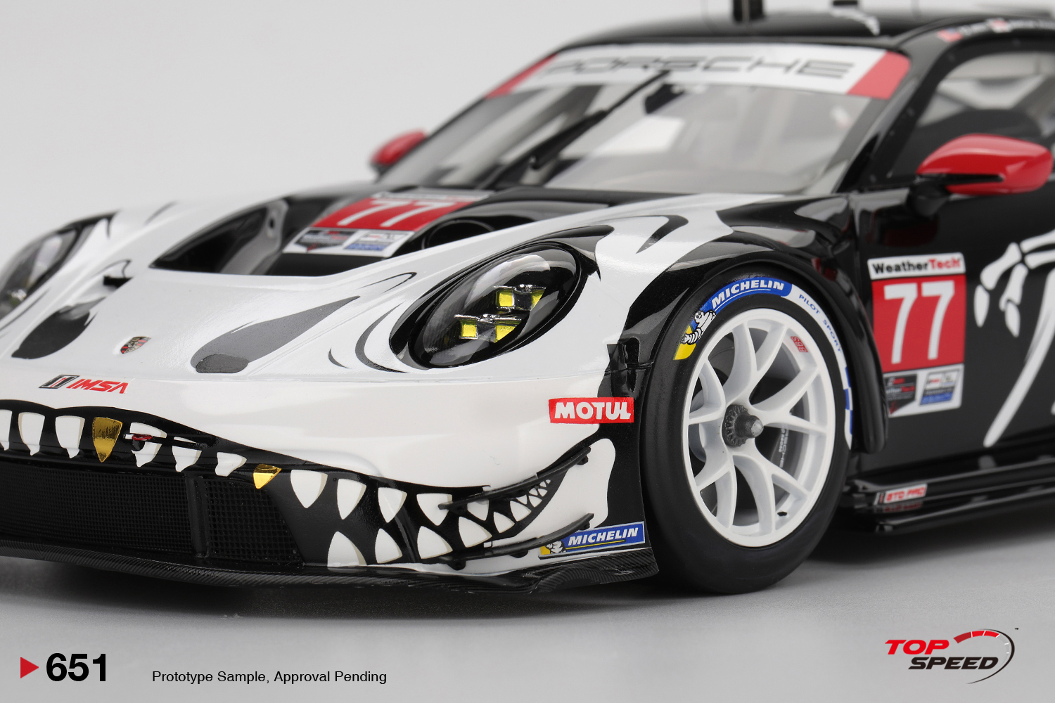 Porsche 911 GT3 R #77 AO Racing 2025 IMSA Petit Le Mans 1:18