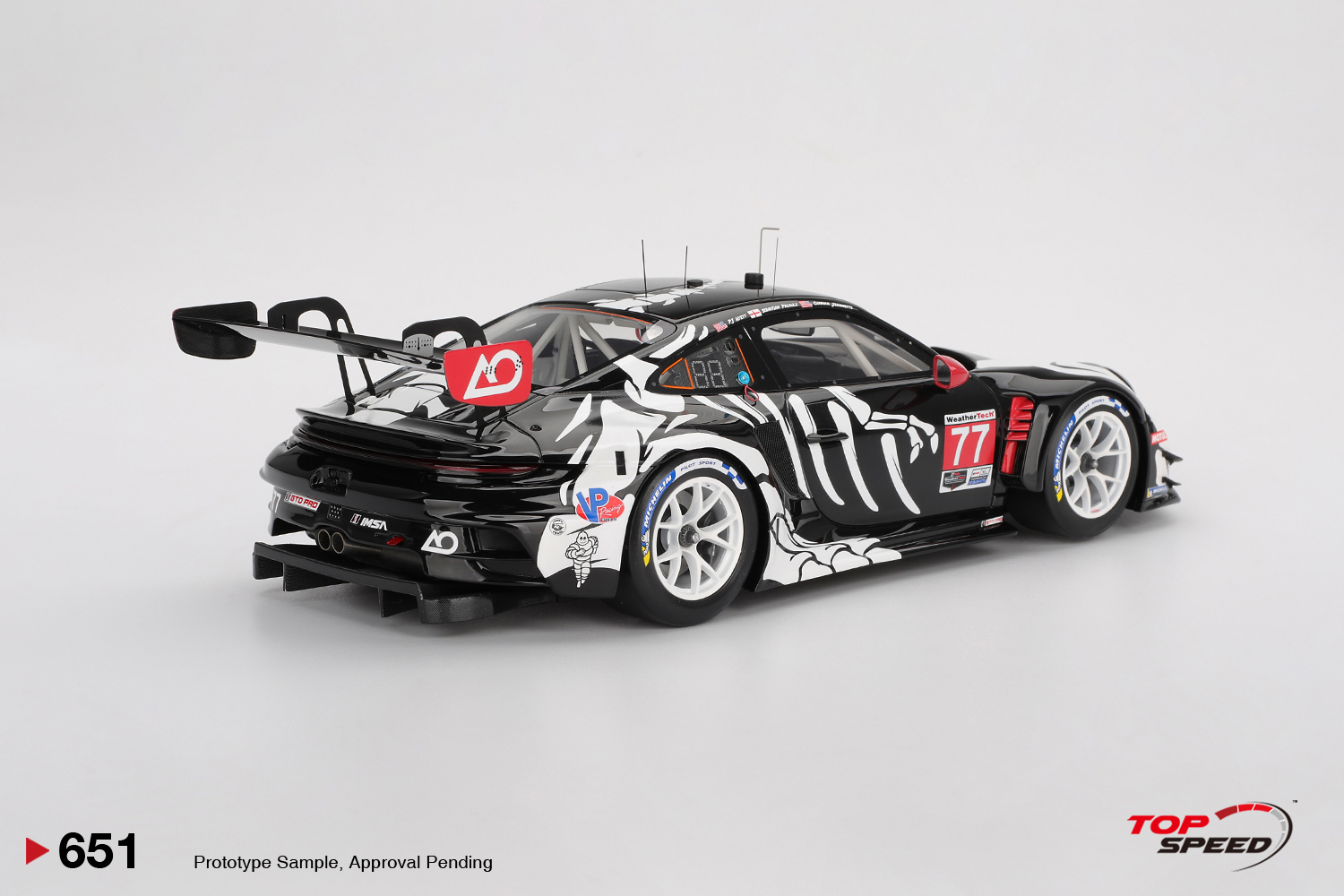Porsche 911 GT3 R #77 AO Racing 2025 IMSA Petit Le Mans 1:18