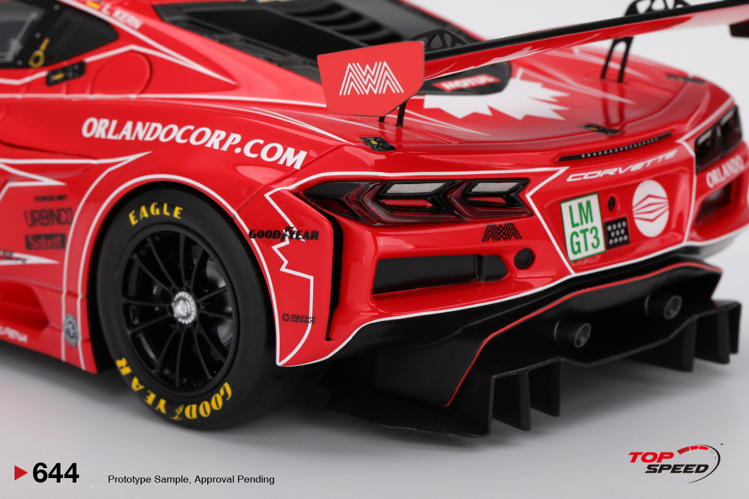 Chevrolet Corvette Z06 GT3.R AWA RACING 2025 24Hs Le Mans 1:18 TopSpeed ...
