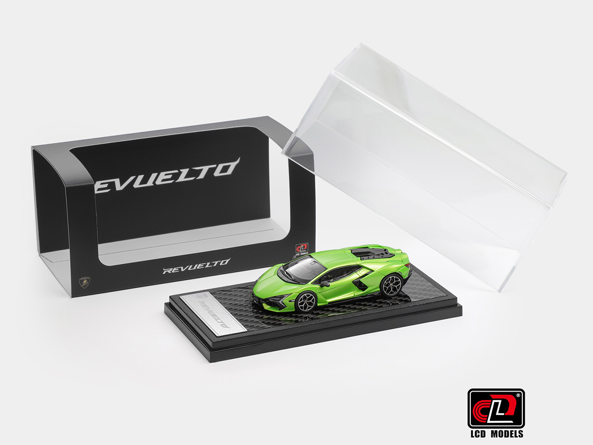 Lamborghini Revuelto 1:64 LCD Models Verde - 20 anos! Loja on-line
