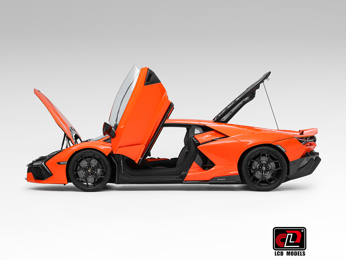 Lamborghini Revuelto 1:18 LCD Models Laranja - 20 anos! Loja on