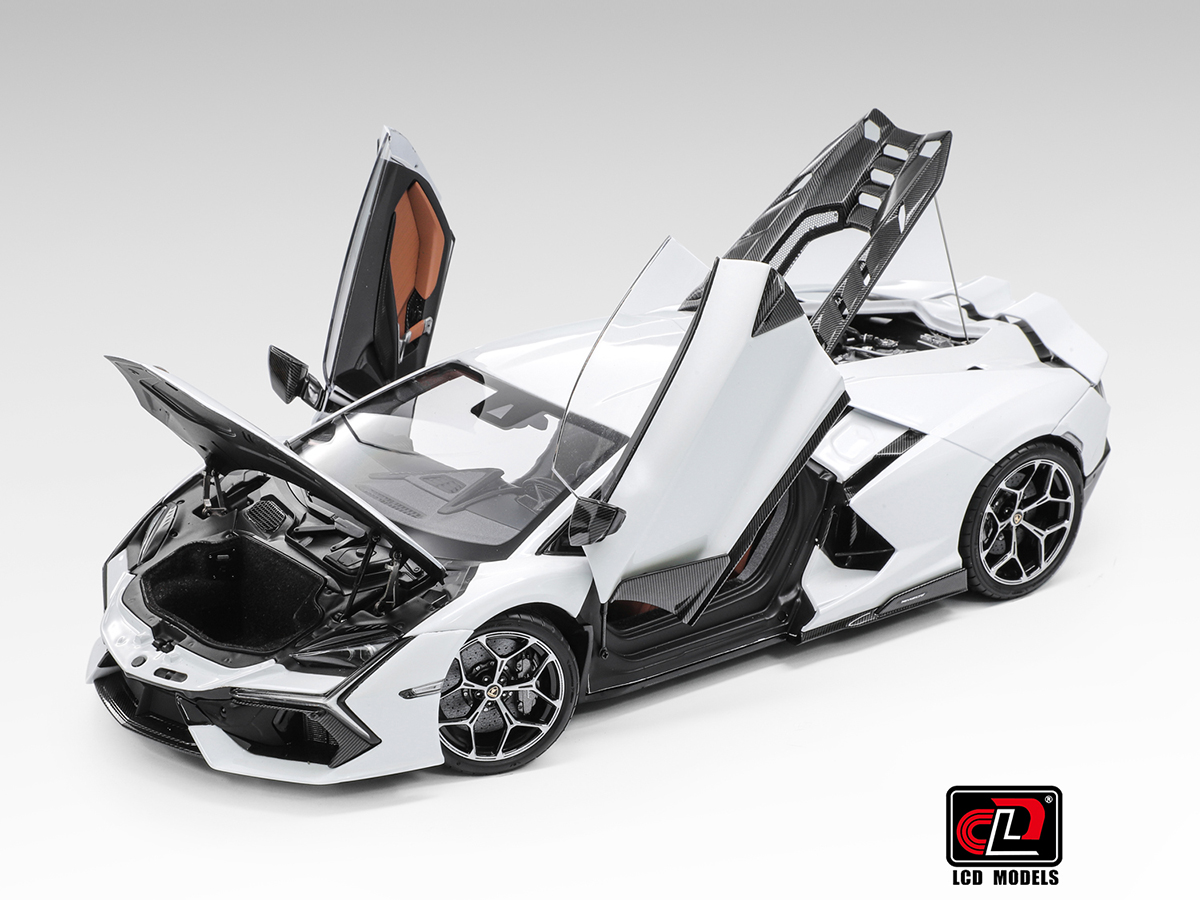 Lamborghini Revuelto 1:18 LCD Models Branco - 20 anos! Loja on